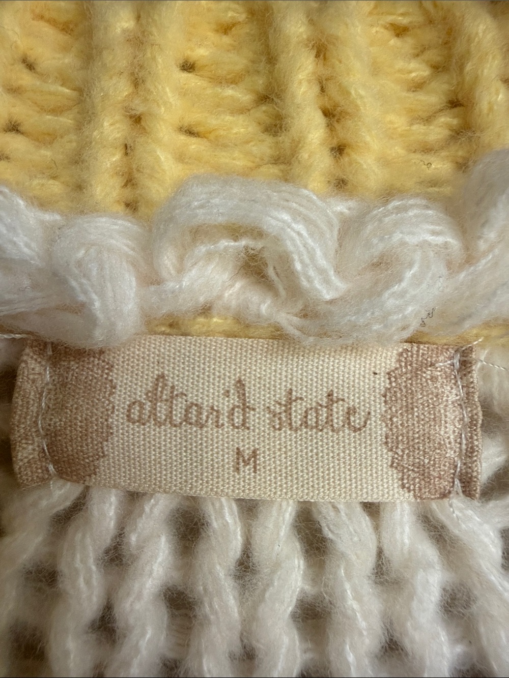 Altar'd State Pastel Striped Crewneck Sweater - Cream, Pink, Yellow, Light Blue - Picture 8 of 12